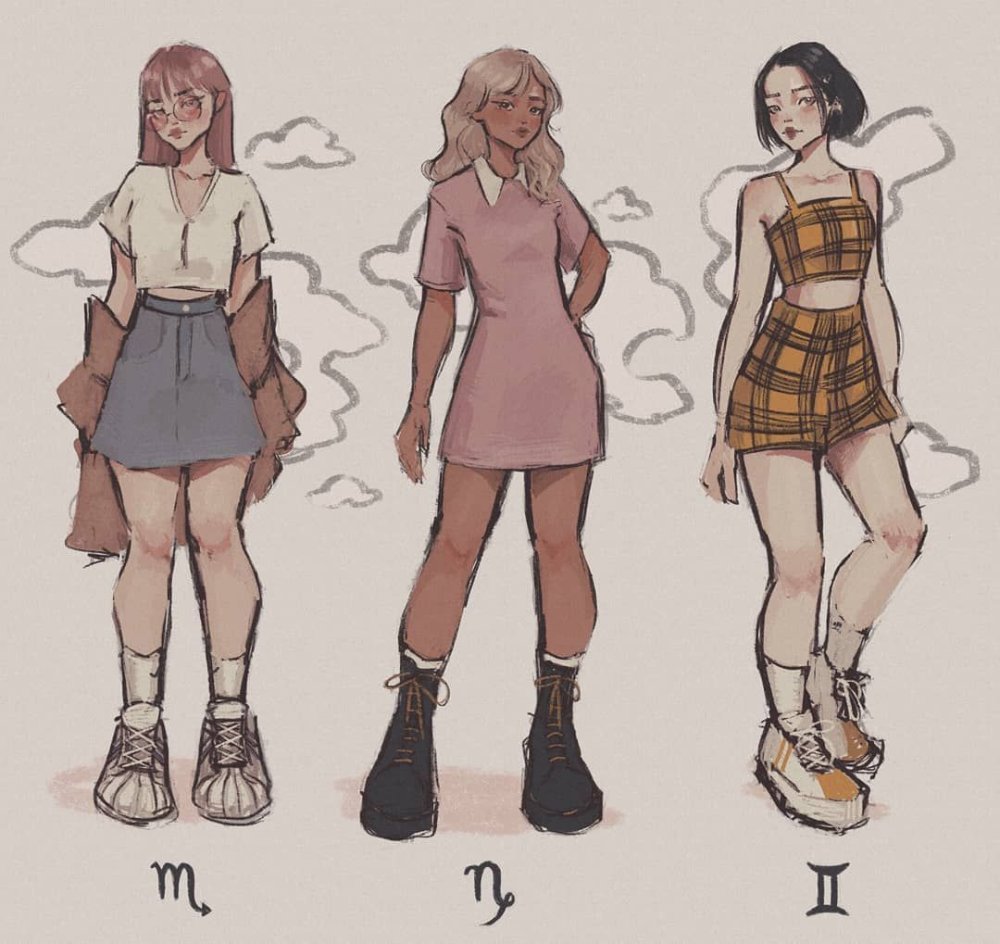 Drawing clothes casual