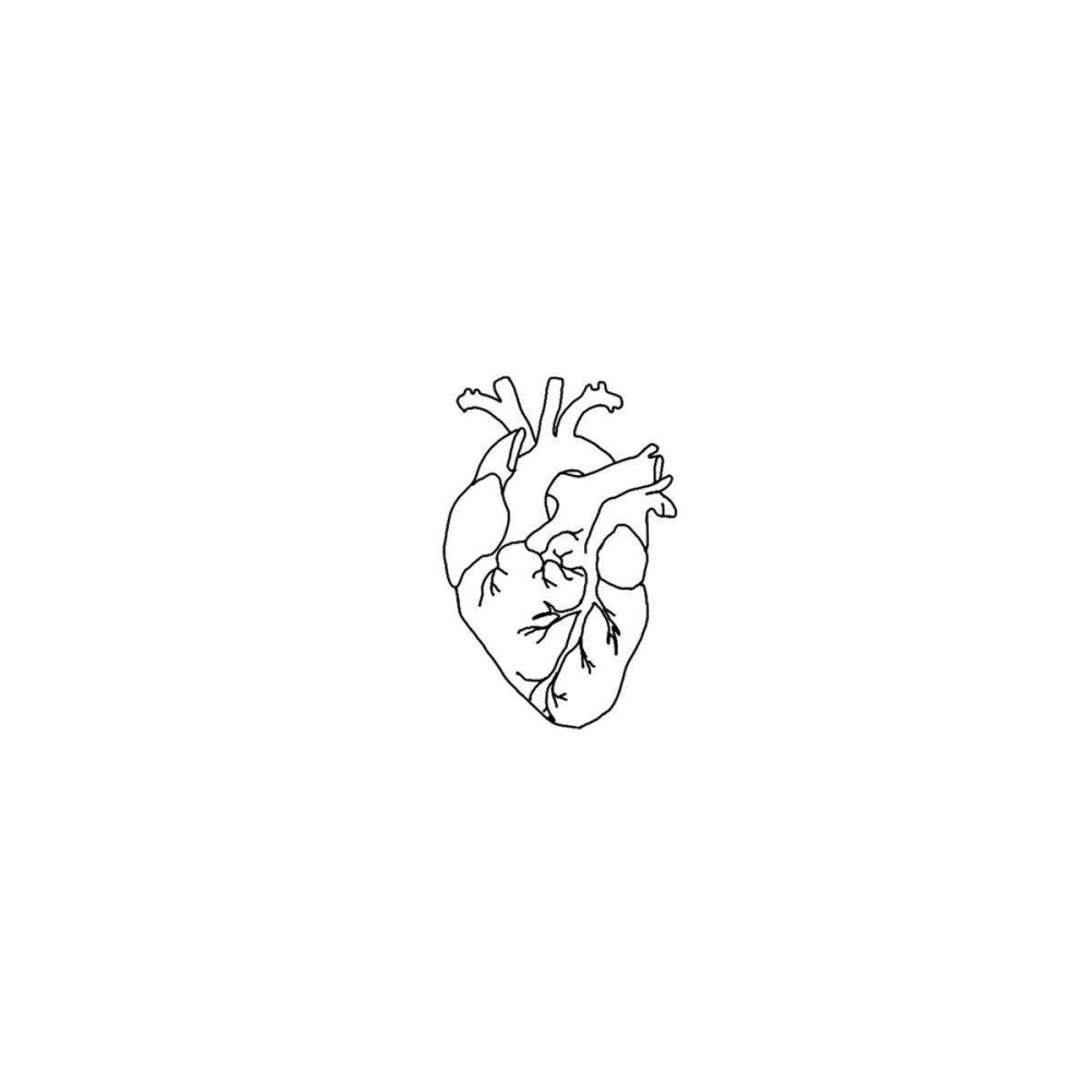 Tattoo heart minimalism