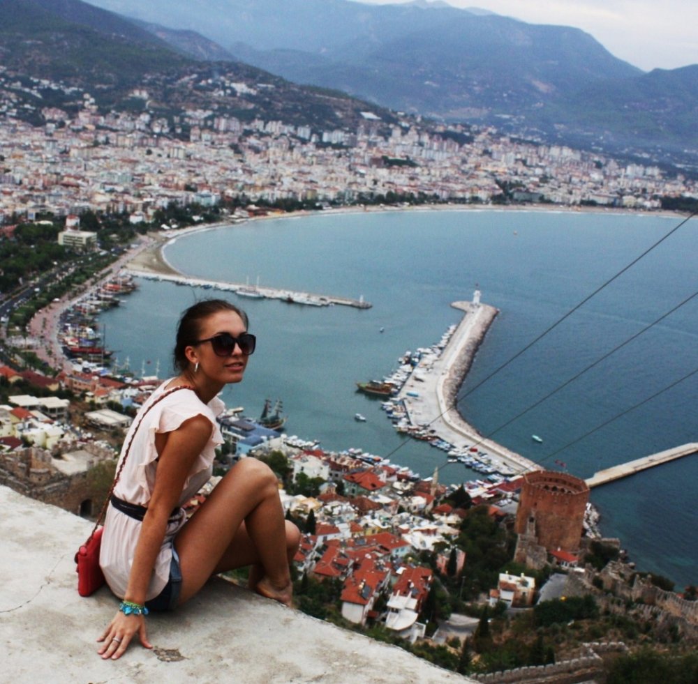 Boy and girl have fun on the beach