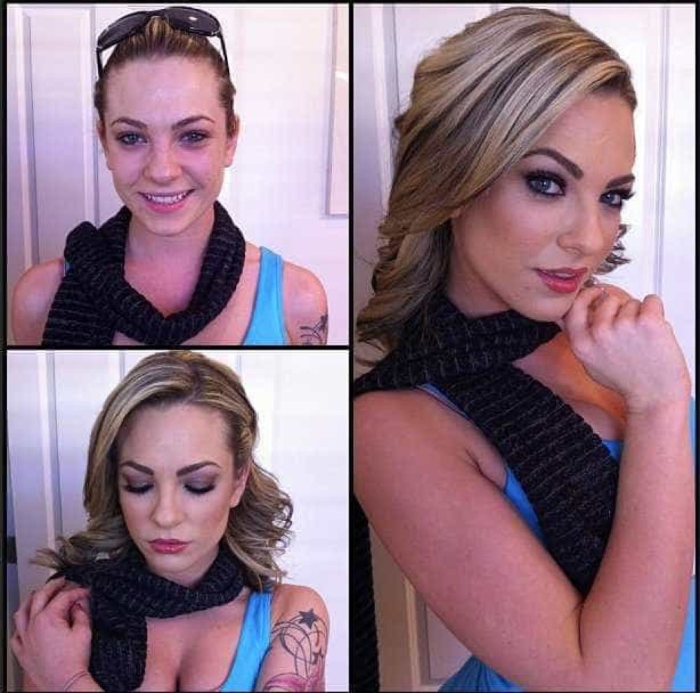 Actresses before and after makeup