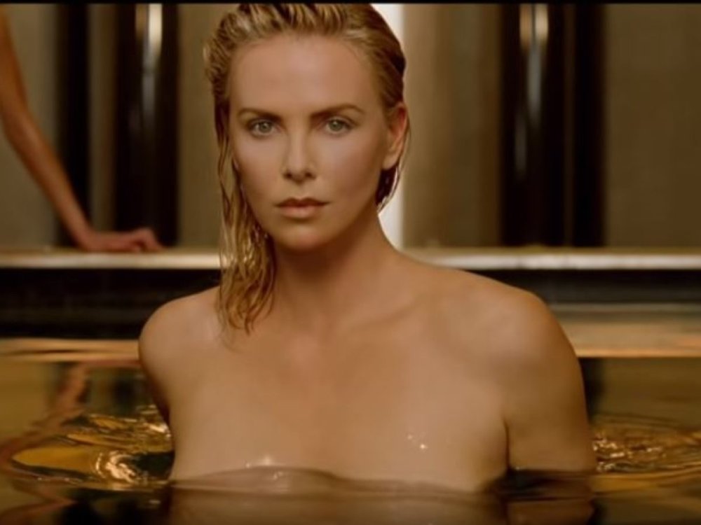 Charlize Terron Naked in Dior Advertising