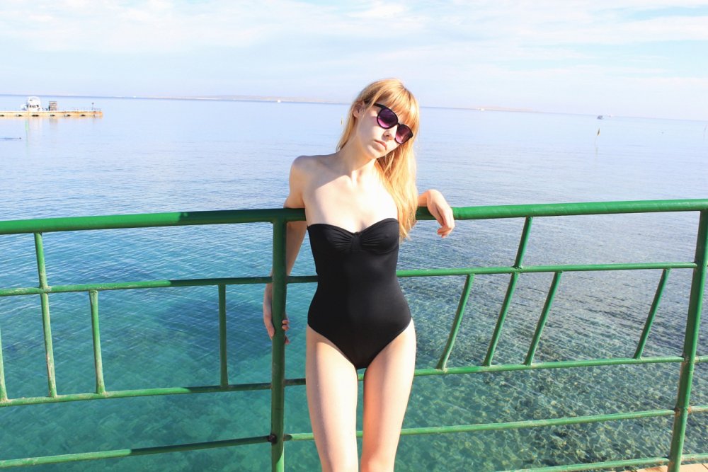 Alina Rin in a swimsuit