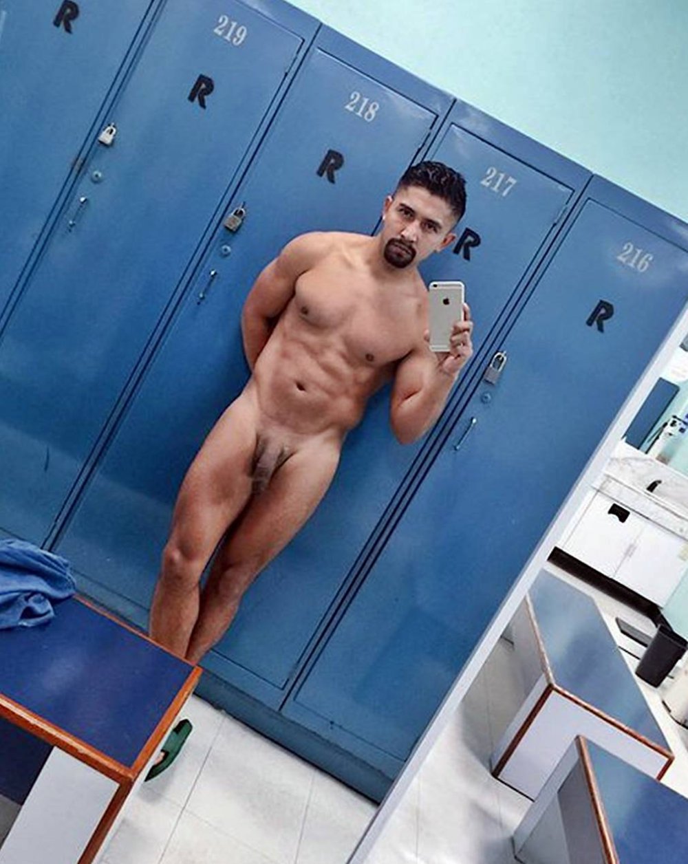 Men in the Locker Room