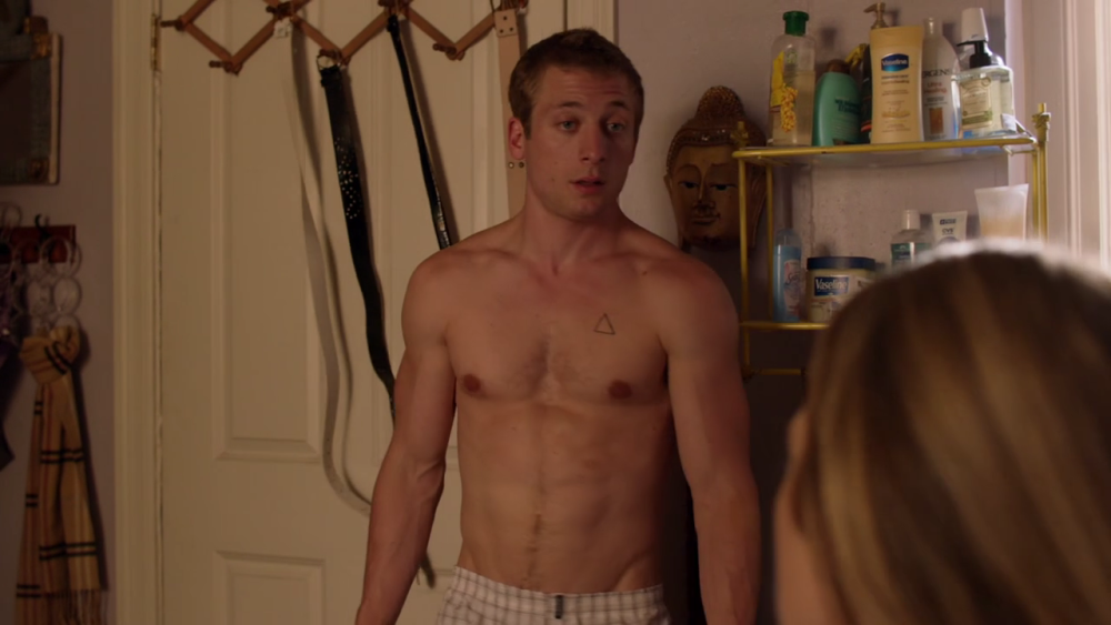 Jeremy Allen White without a T -shirt