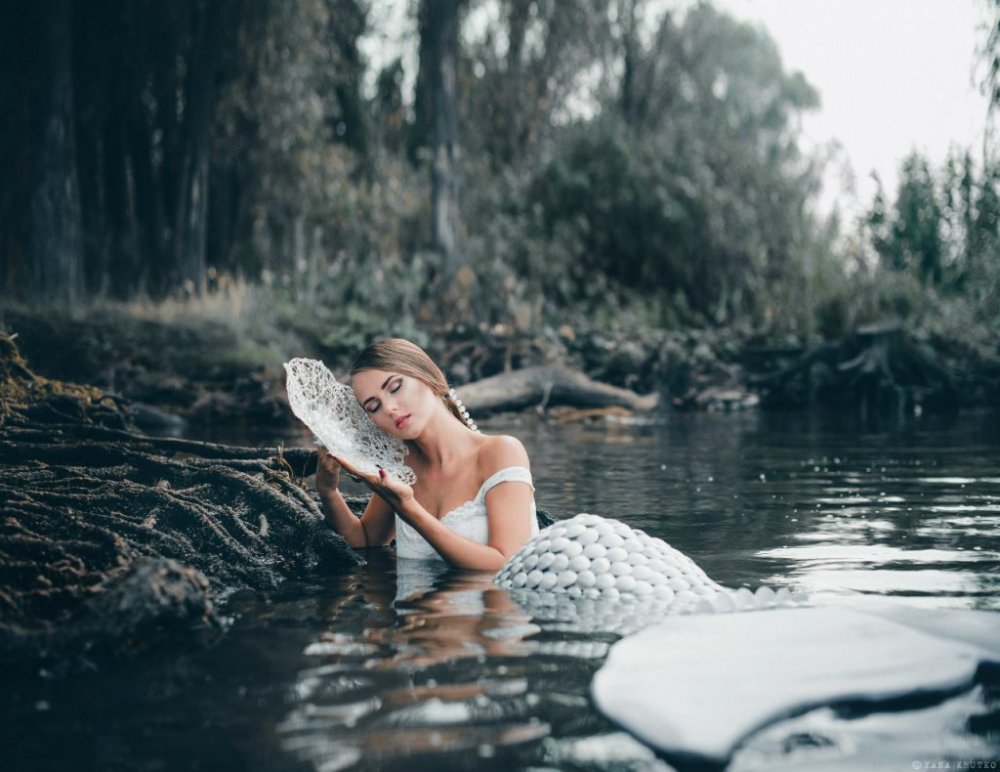 Photoshoot in the pond