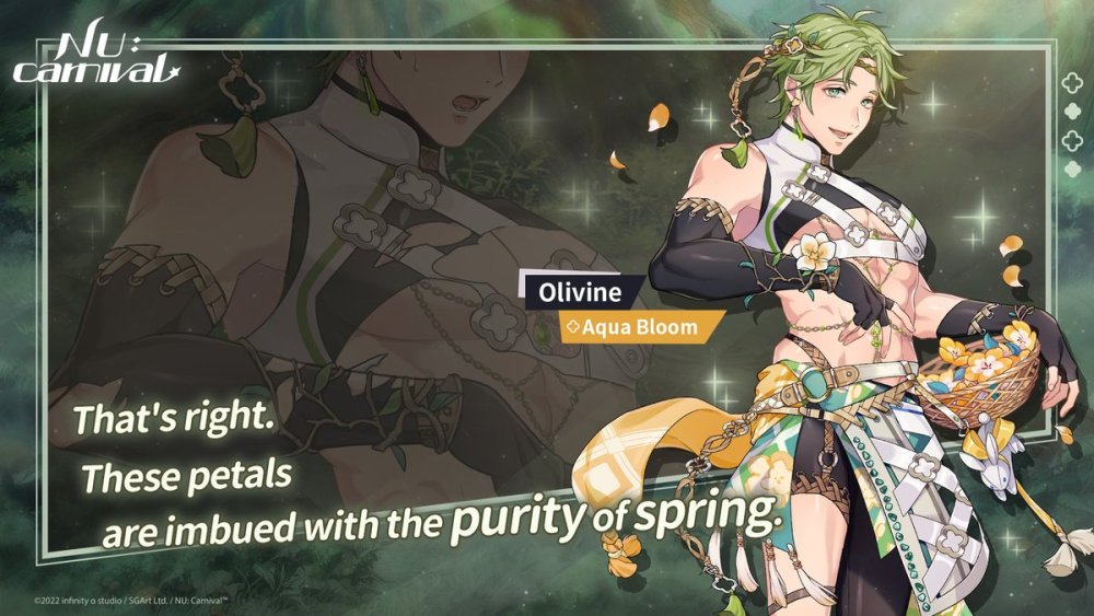 Aqua Bloom - Olivine