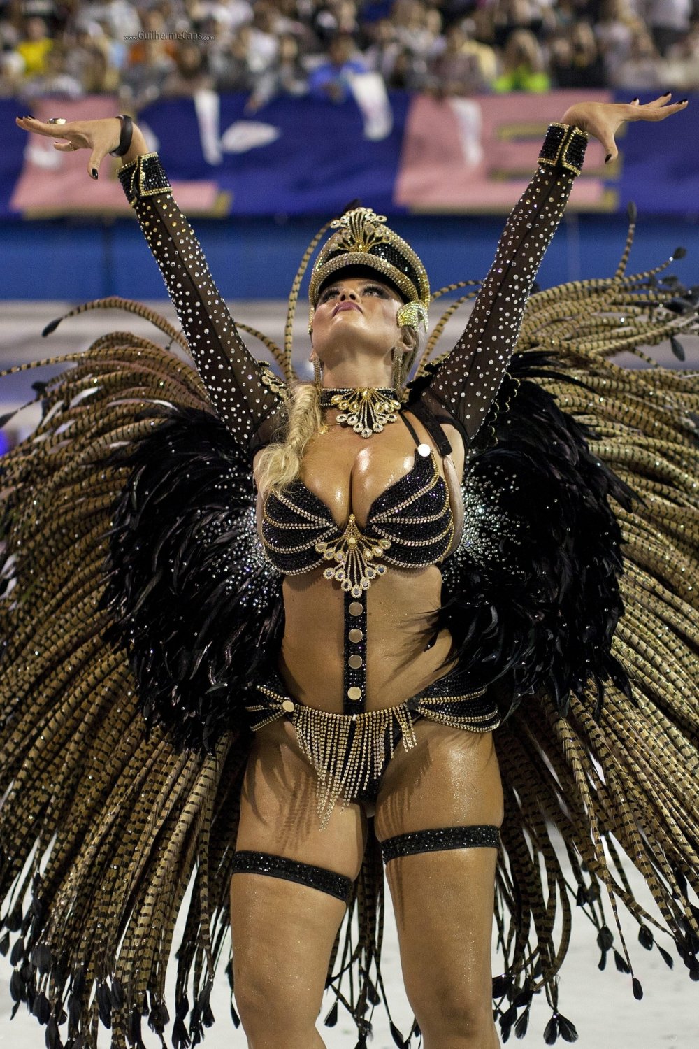 Dancers in the carnival in Brazil