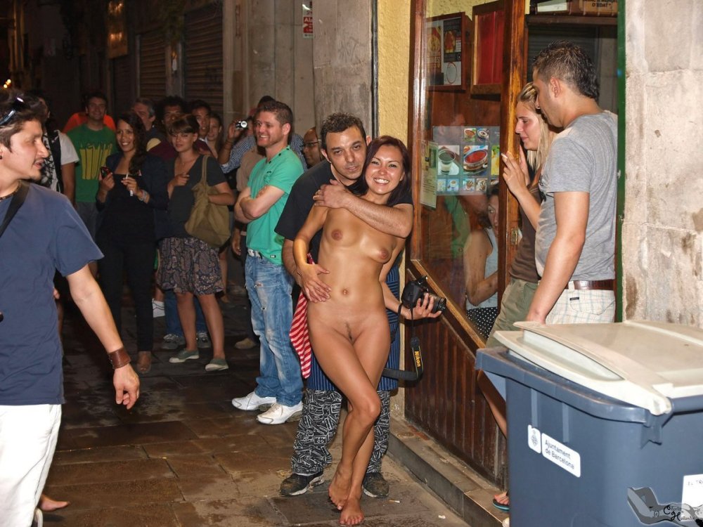 Naked among dressed men