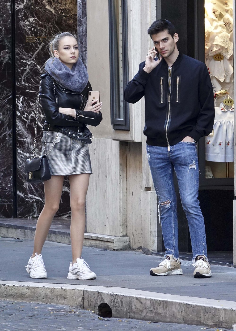 Esther Exposito and her boyfriend