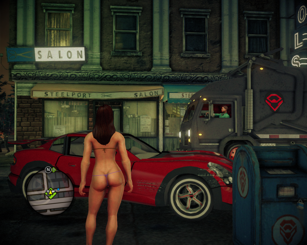 Naked characters from Saints Row 4