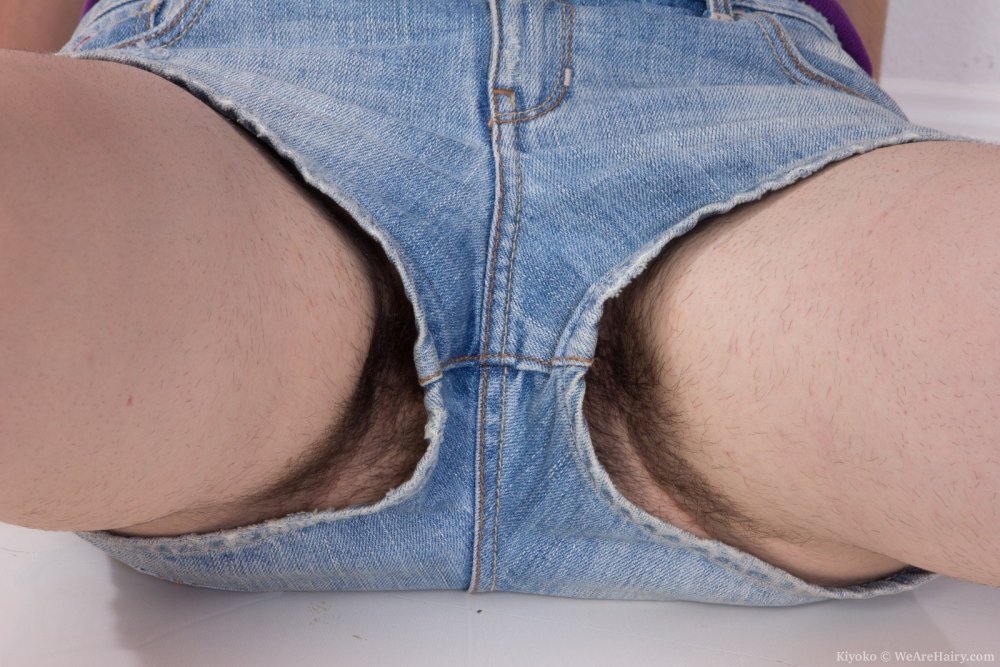 Naked hairy in shorts