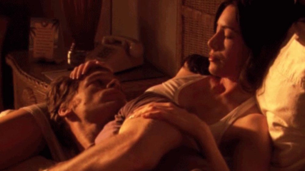 Preliminary caresses of a man