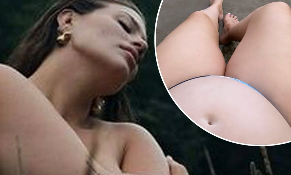 Ashley Graham UPS visible chest naked