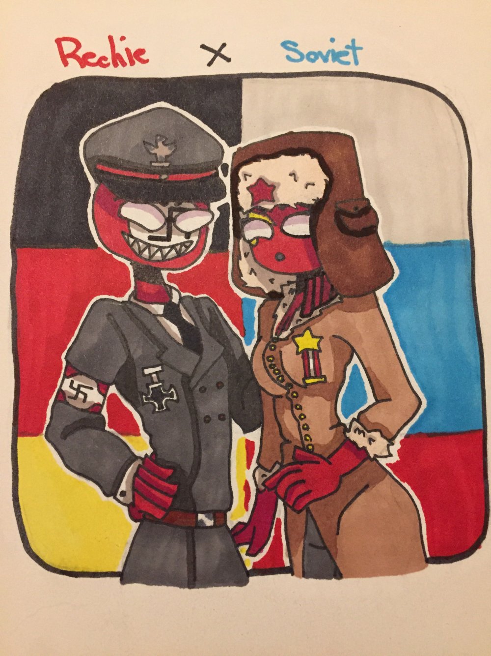 Countryuns Reich and Russia