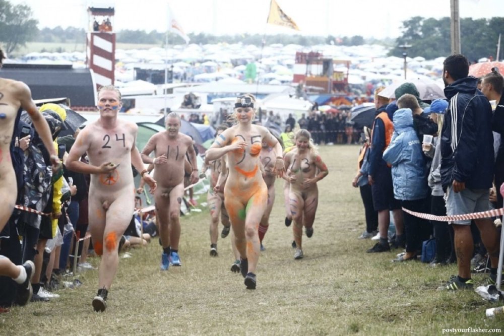 Roskilde Festival 2008 (Denmark) Naked women