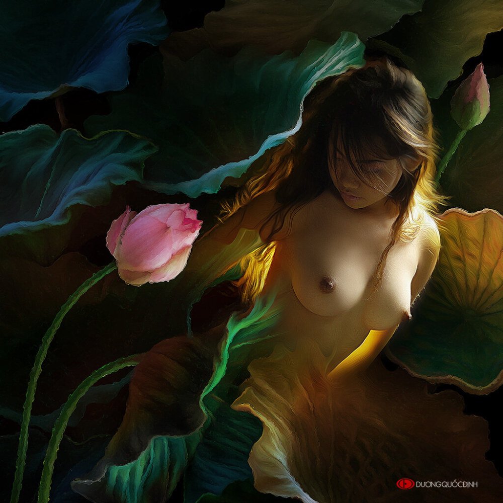 Erotic paintings Lotus