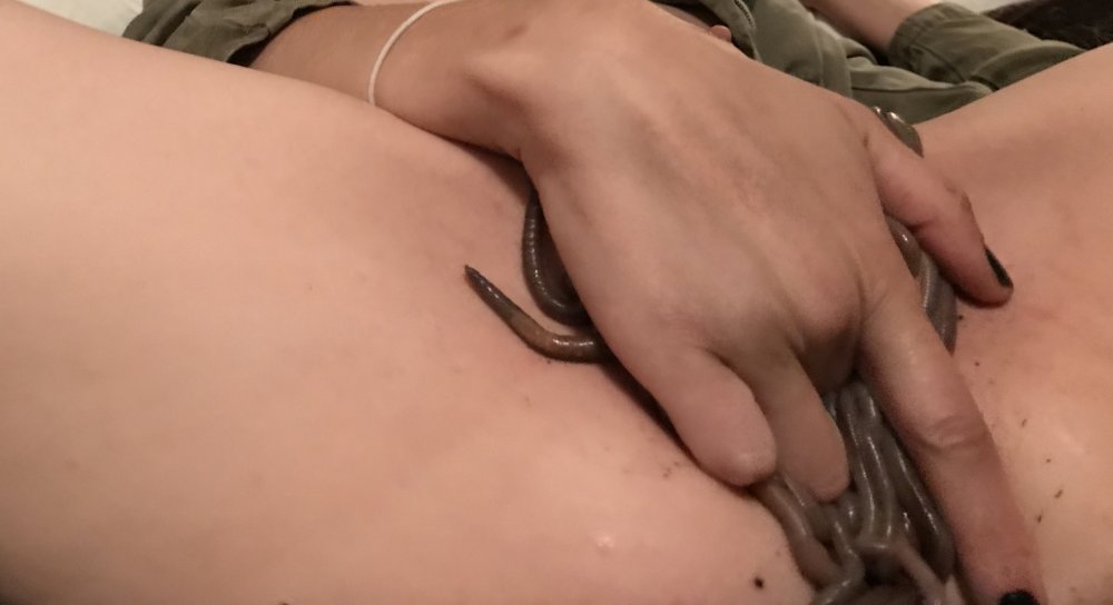 A leech sucked to the vagina