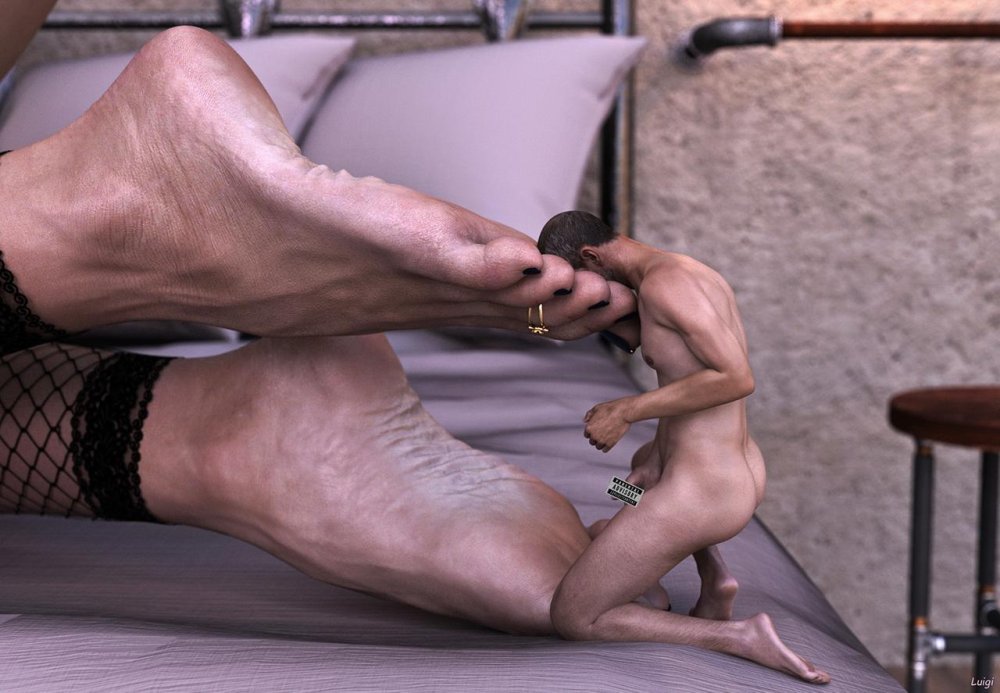 Foot fetish from giant