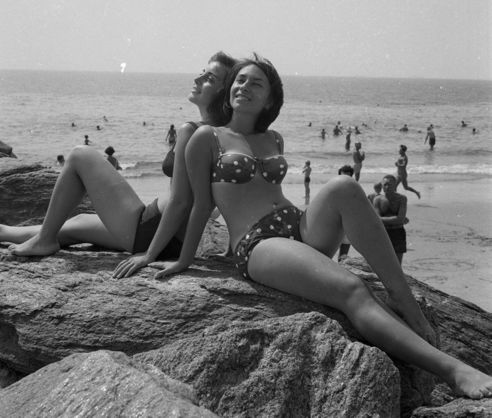 Soviet women in swimsuits