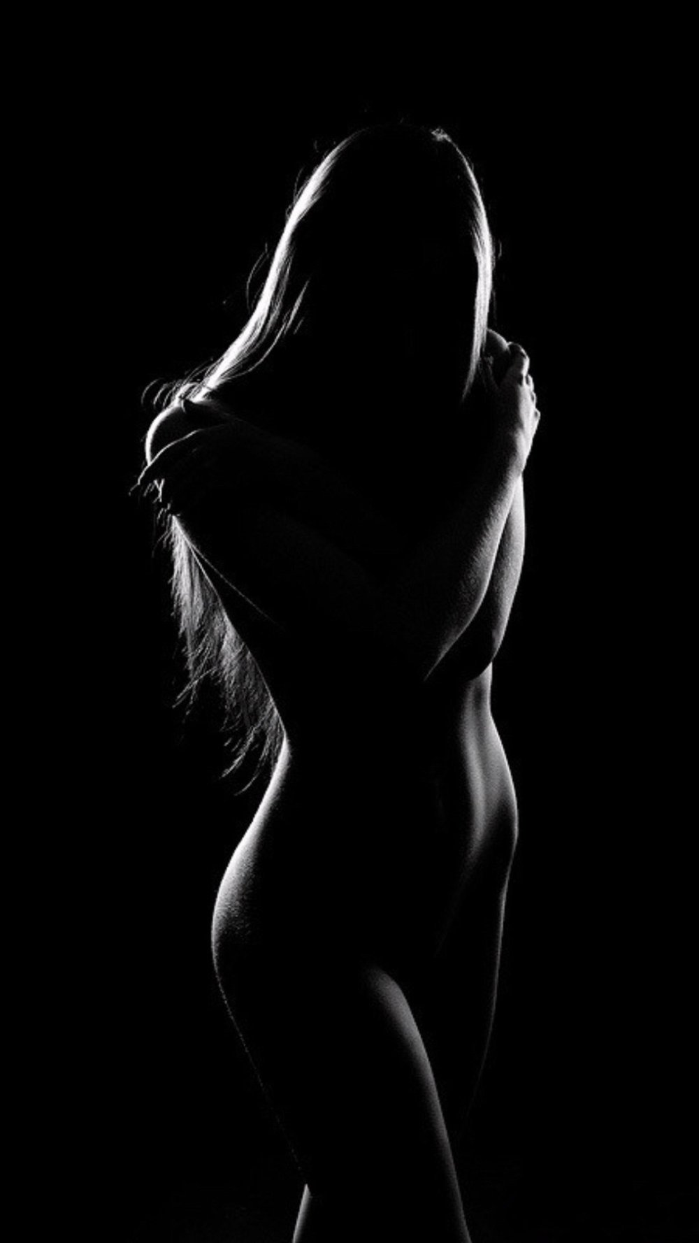 Beautiful female silhouette