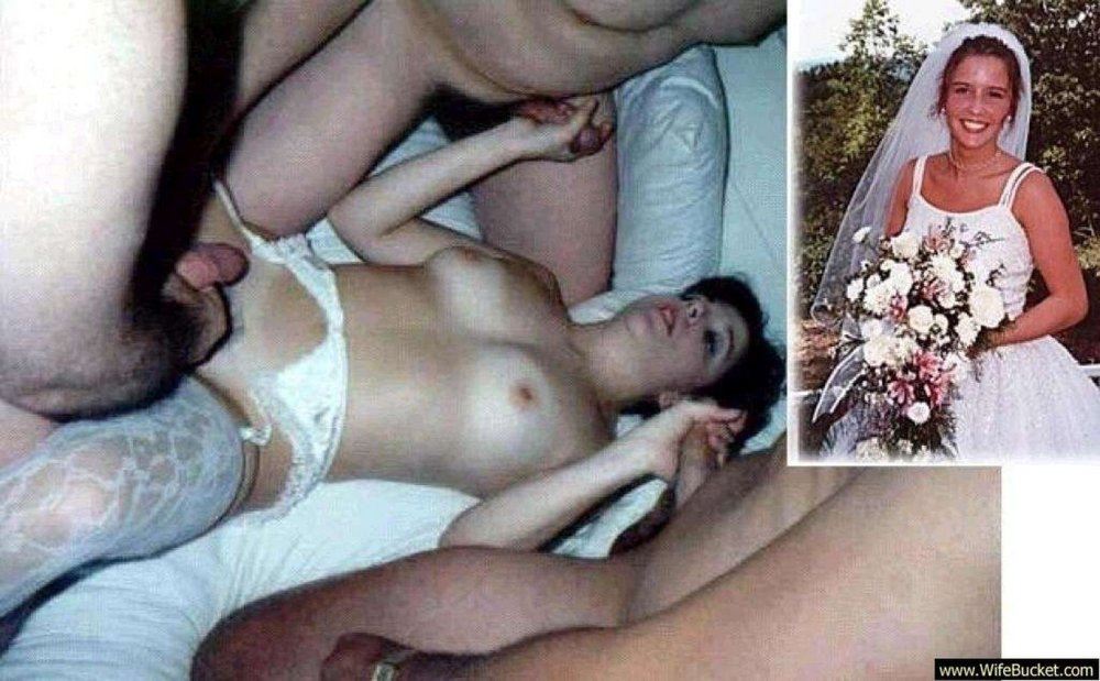 Bride before and after fucking