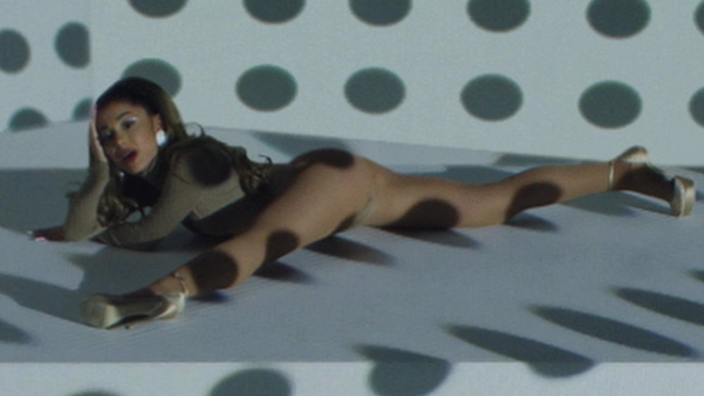 Naked Ariana Grande in stockings