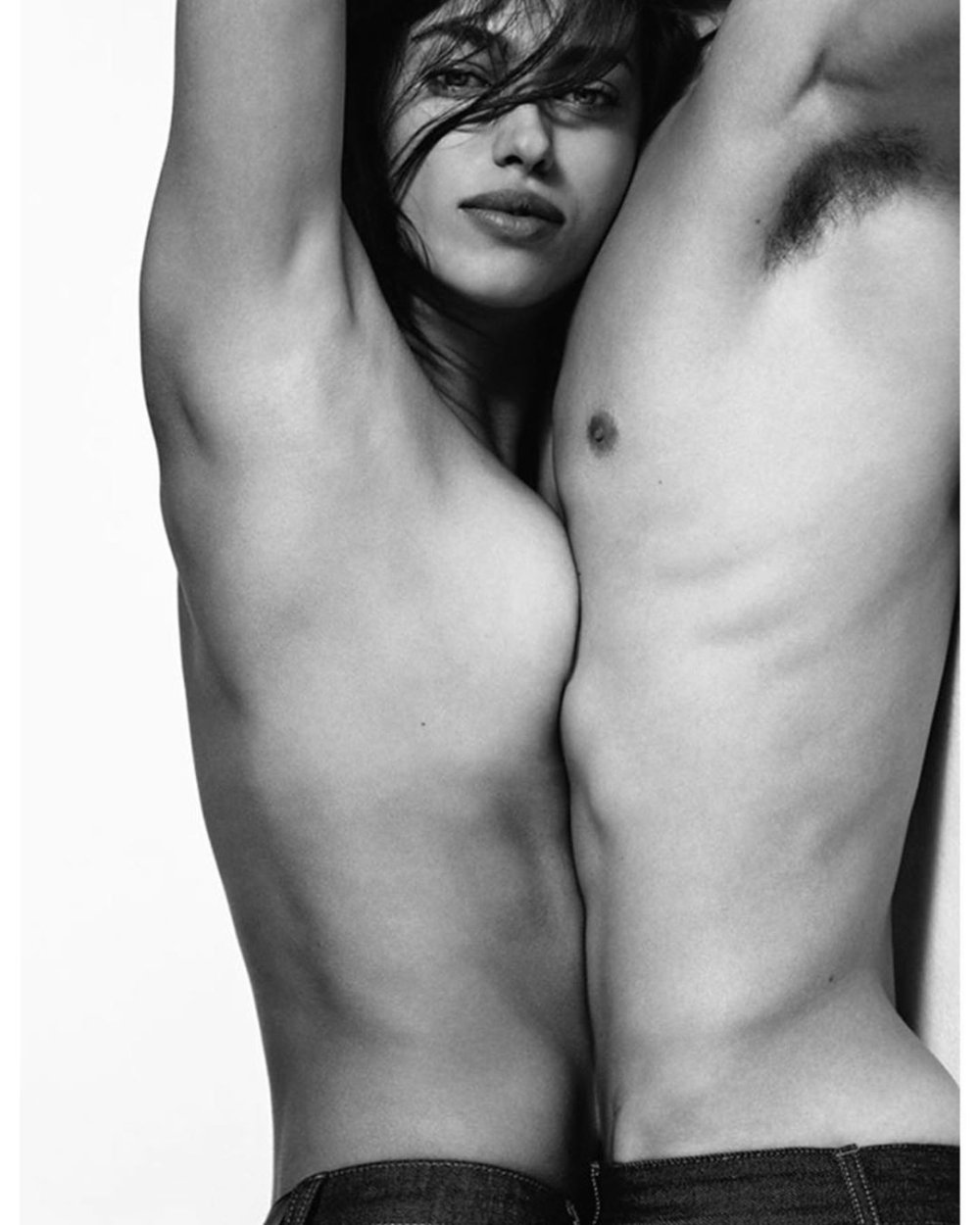 Irina Shayk Topless and Nude for Givenchy Jeans