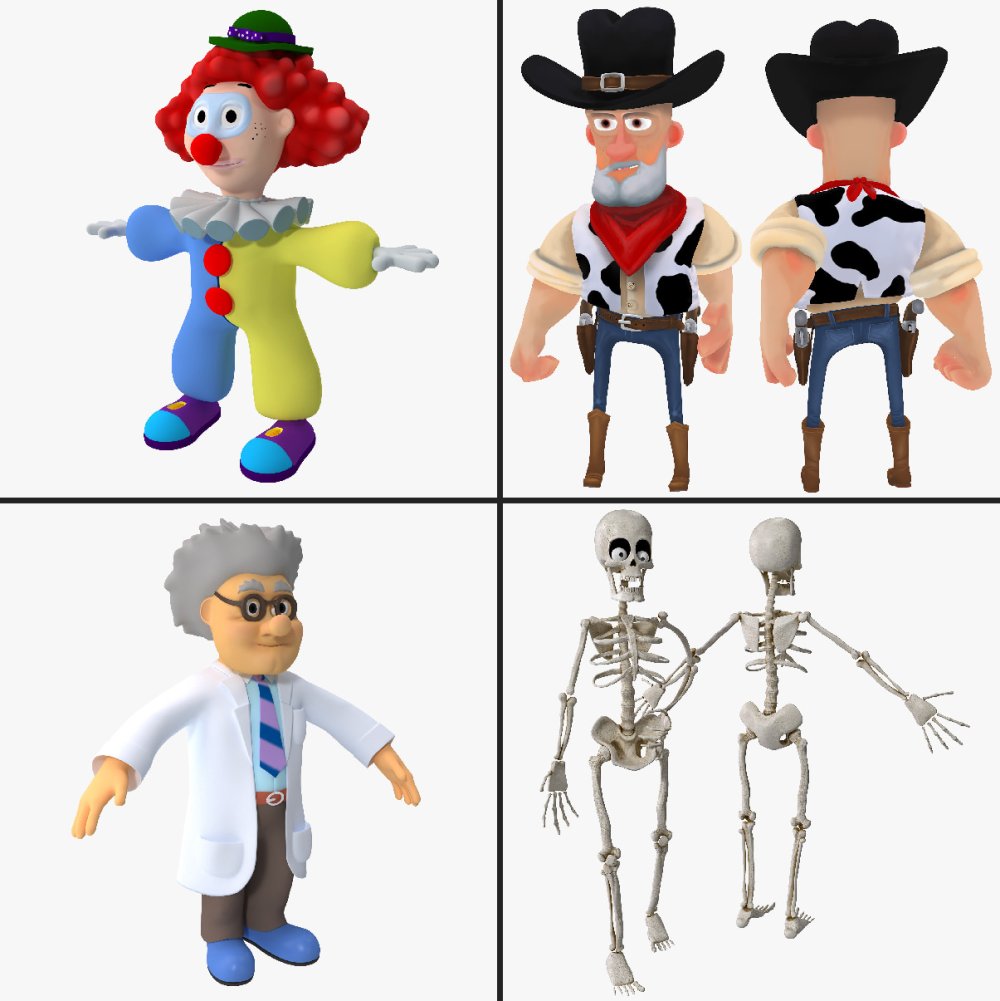 Cowboy skeleton figure