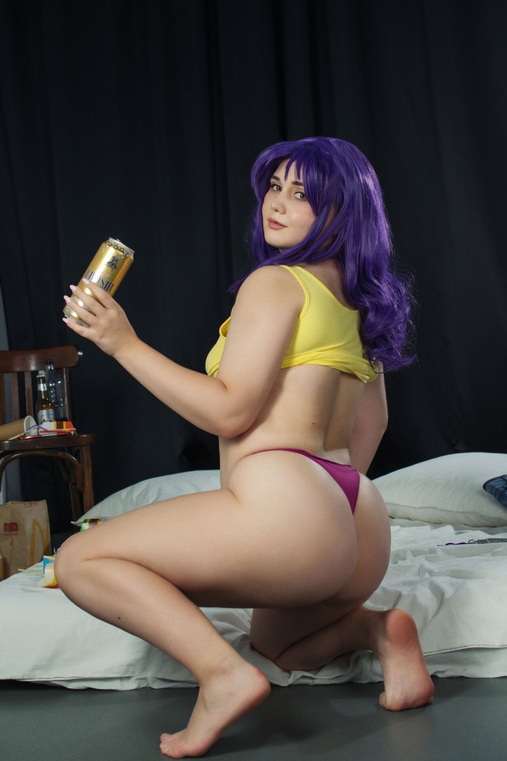 Misato Erotic cosplay