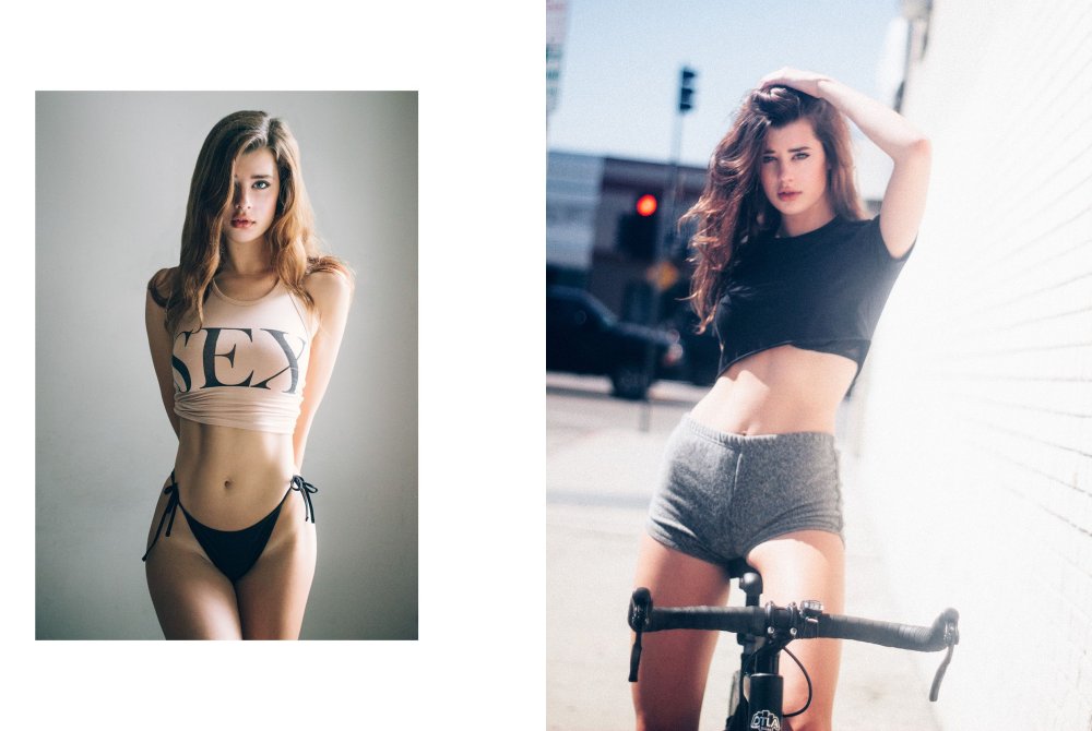 Sarah McDaniel in underwear