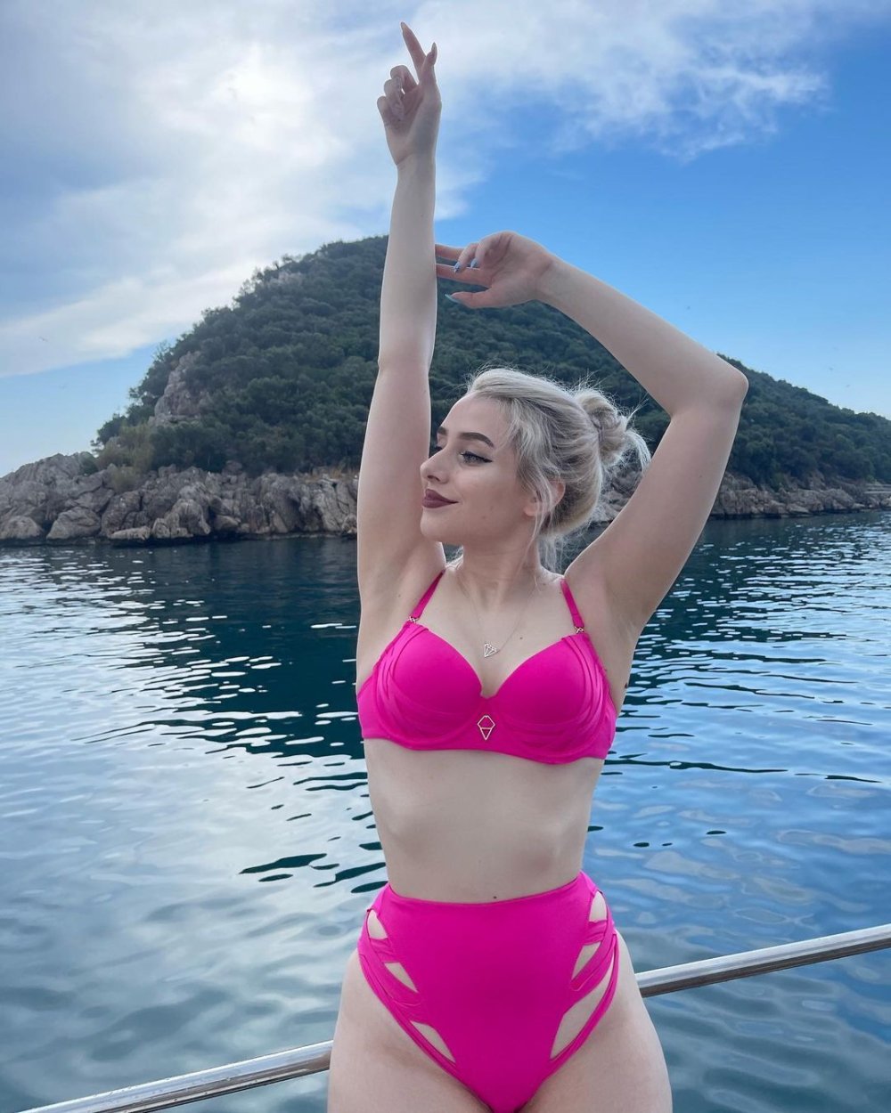 Sveta Solar in a swimsuit