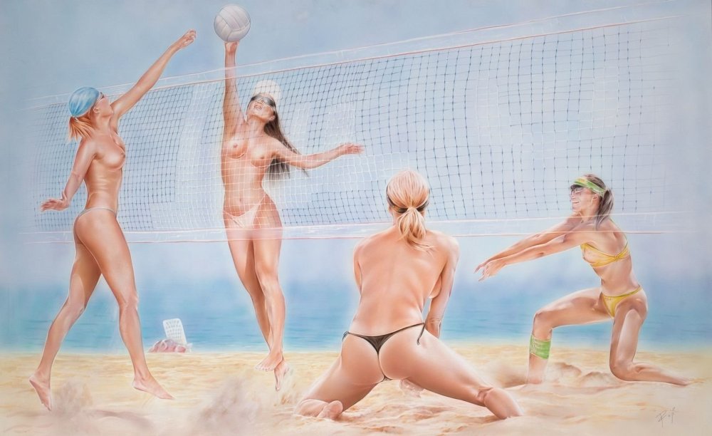 Beach volleyball women naked
