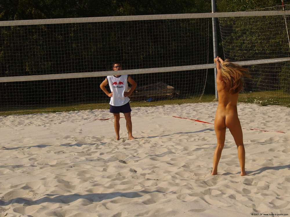 Beach volleyball naked