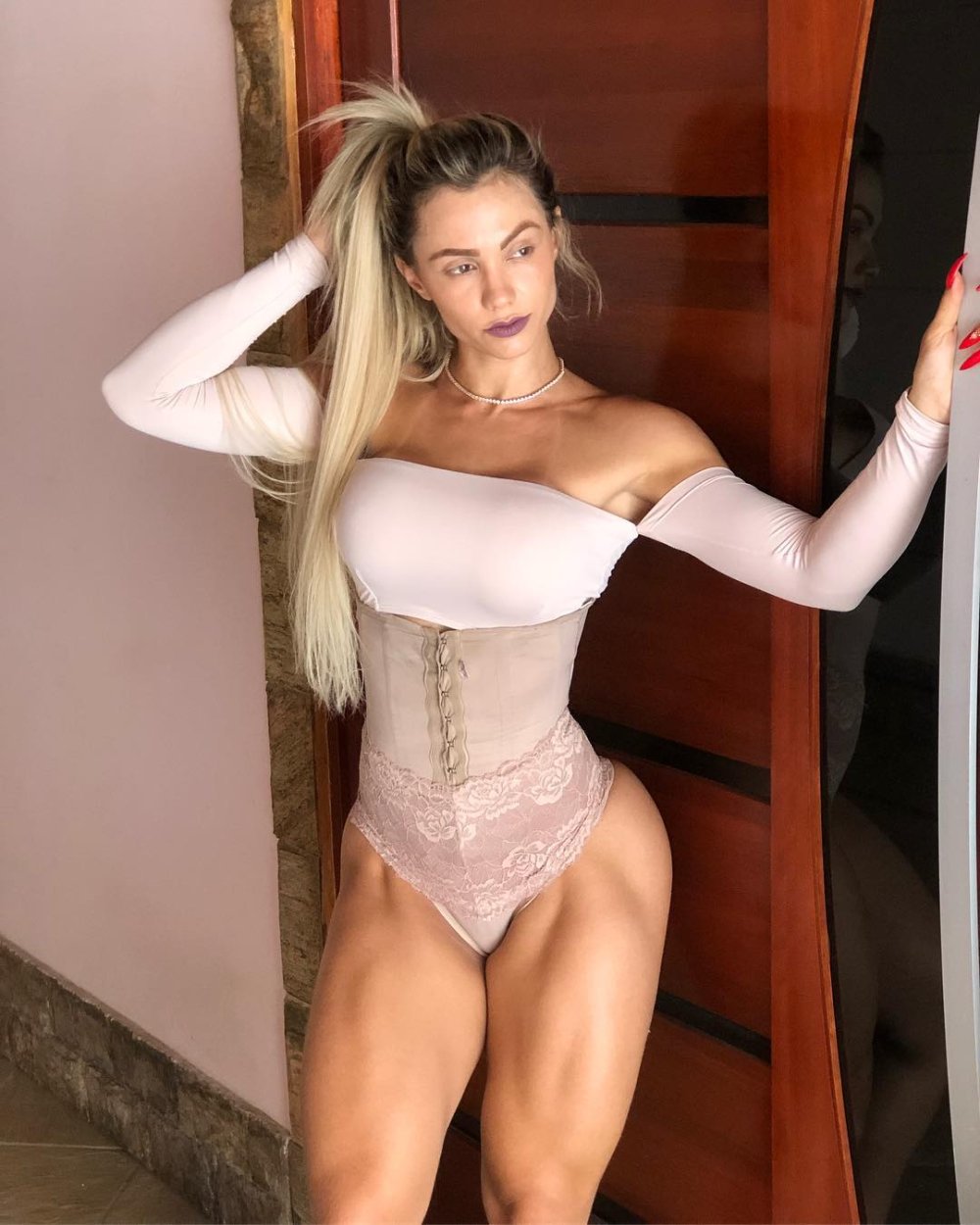 Vivi Winkler in stockings