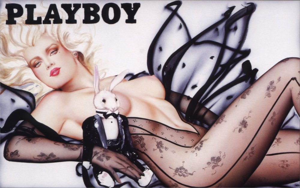 Arty in the style of playboy erotic