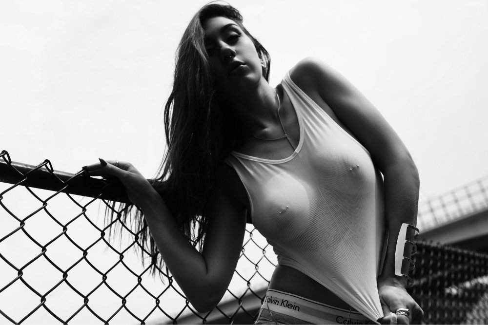 White girls with dark nipples