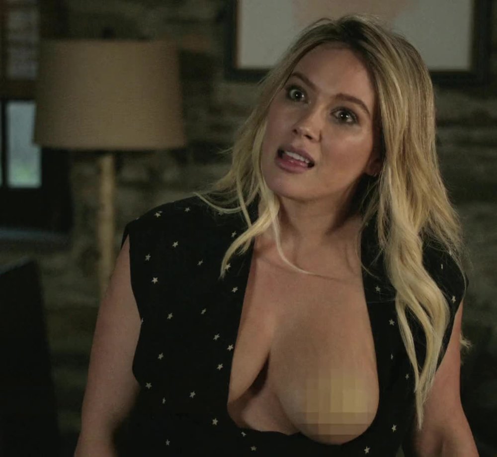 Hilary Duff Censored Breast