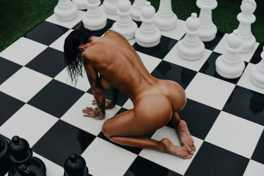 Chess figures of nude