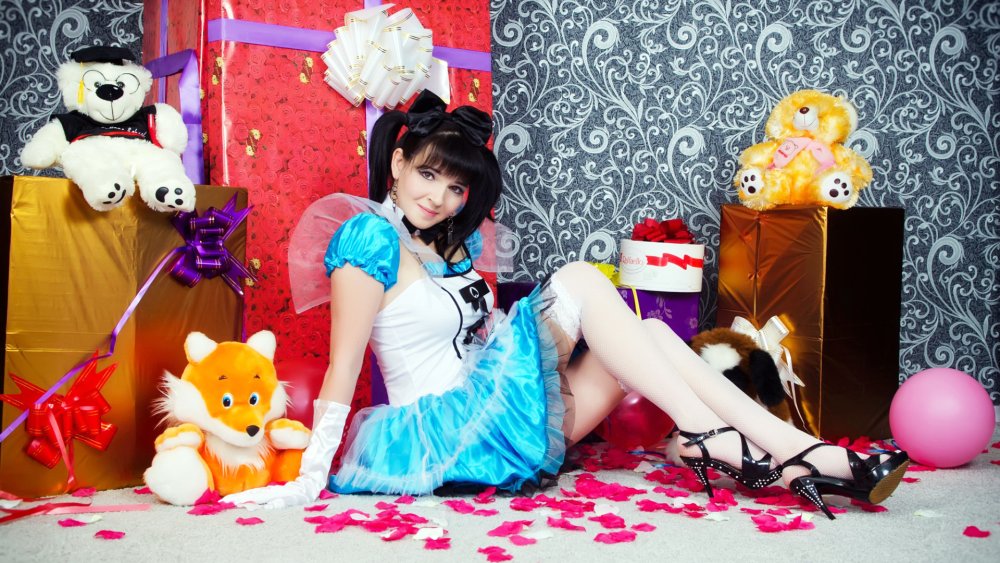 Girl in the image of a doll