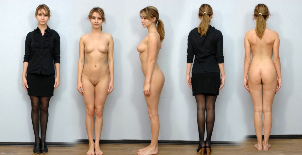 Slender women without clothes