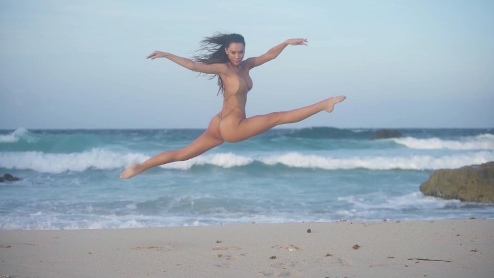 Alexis Ren Naked on the beach