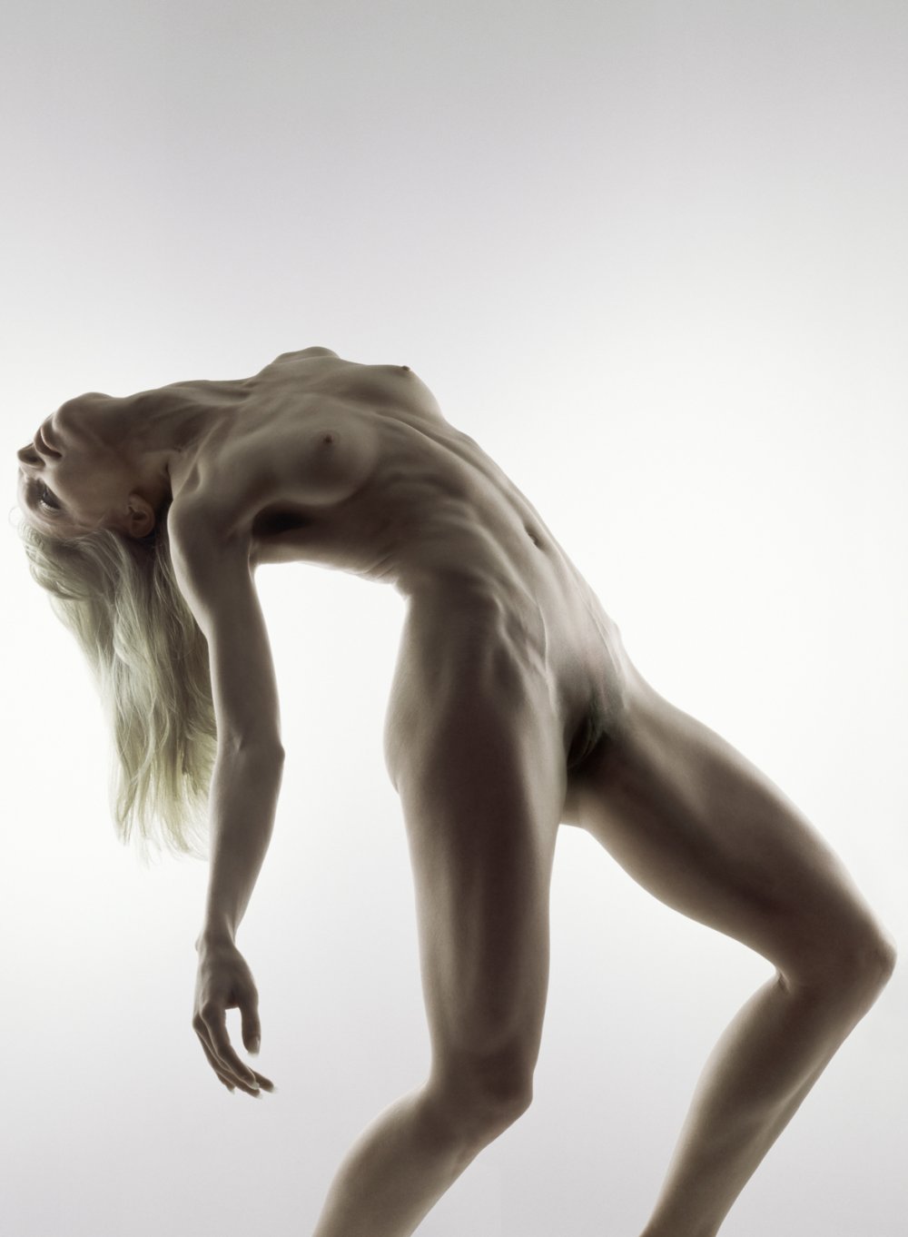 Pregnant thin nude fitness