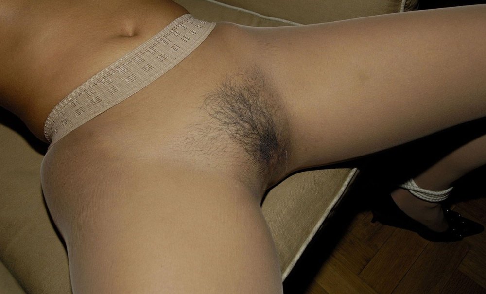 Female pubis in pantyhose