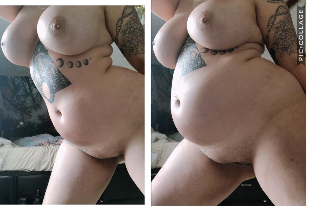 Enlarged Belly boobs ero
