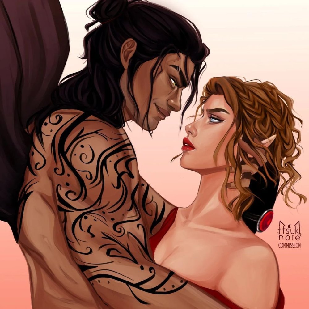 Cassian and Nesta Archeron