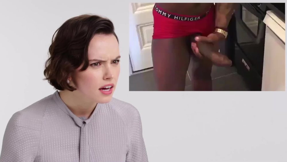 Daisy Ridley's reaction to the jerk