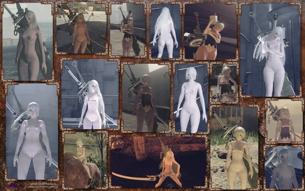 Nier automata art of the body mod video review is completely naked