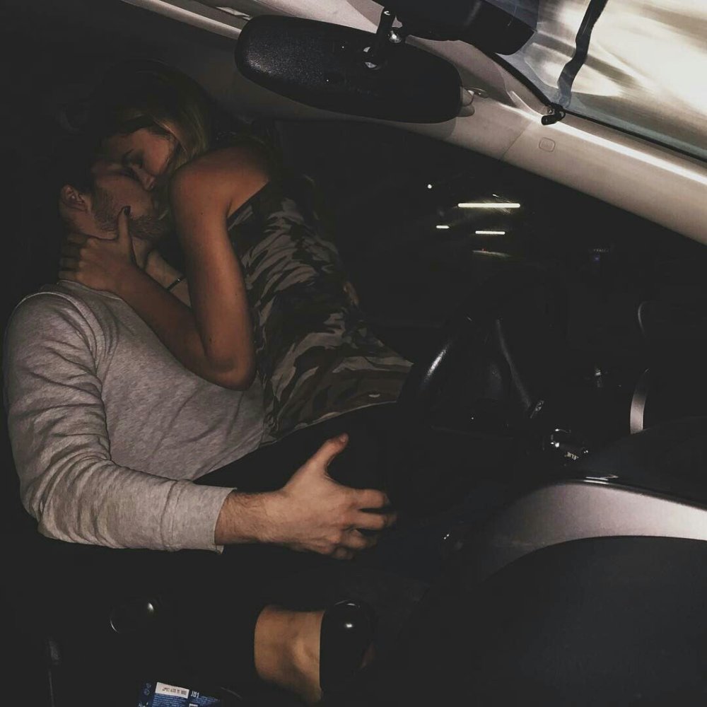 The couple in the car