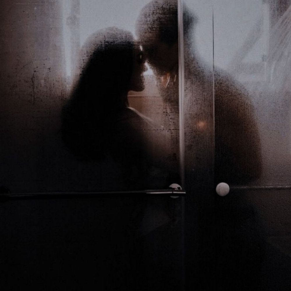 Man and woman in the shower