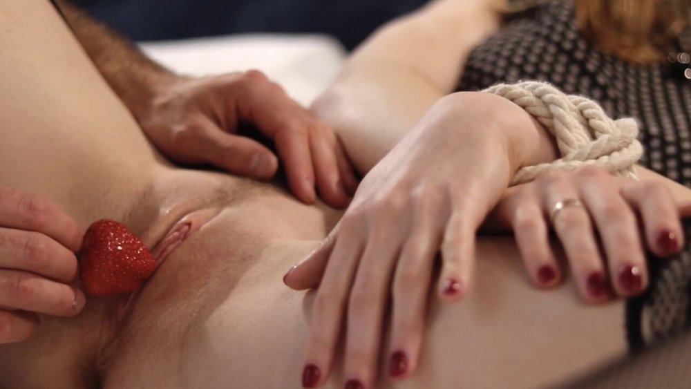 Girl with strawberries